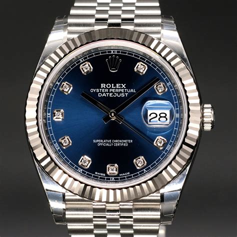 rolex datejust steel blue|Rolex Datejust blue for sale.